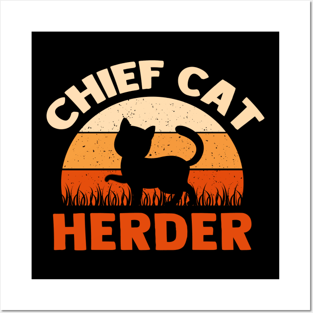 Chief Cat Herder Wall Art by TheDesignDepot